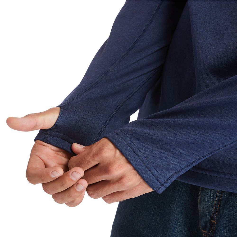 Moletom Masculino - Timberland Pro® Understory Quarter-Zip Fleece - TLKNY2864 - Azul Marinho